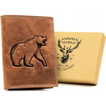 Peněženka Always Wild peněženka z pravé nubukové kůže hnědá - muž