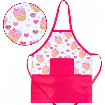 Obraz Dětská kuchyňská zástěra pro děti 4-6 let Bavlna Pečení Malování Dárek