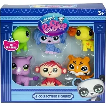 Figurka LITTLEST PET SHOP FIGURKY ZVÍŘÁTEK 6 FIGUREK TYGR, DINOSAURUS PEJSEK, OPICE