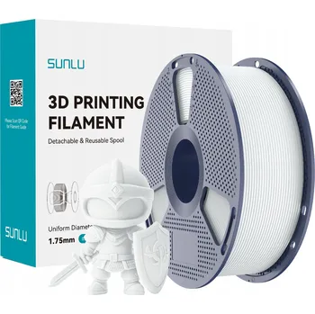 Filament PLA filament+ Sunlu 1,75 mm 1 kg bílý