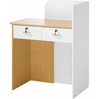 Psací stůl Obdélníkový psací stůl Vevor 80 x 45 x 100 cm, bílý, vícebarevný