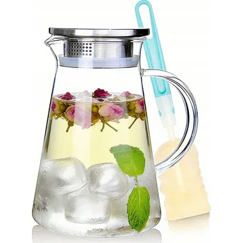 Konvice na čaj SKLENĚNÁ ŽÁRUVZDORNÁ KONVICE NA ČAJ KÁVU 2 L