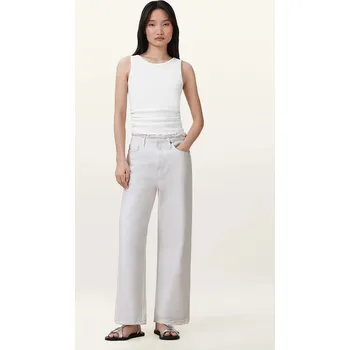 Bavlněné kalhoty AllSaints BLAKE W091EC bílá 00X, vel. 31