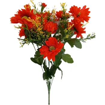 umělá květina Gerbera kytice oranžová 43 cm H278
