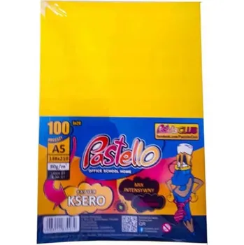 Kancelářský papír KANCELÁŘSKÝ PAPÍR A5 BAREVNÝ 100 LISTŮ 80g INTENZIVNÍ PASTELLO