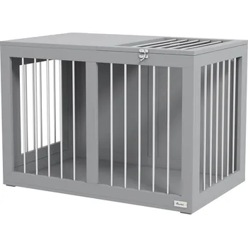 klec pro psa Box pro psy 80 x 50 x 56,5 cm | šedý