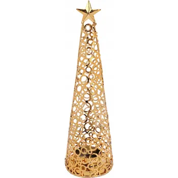 Svícen SVÍCEN LUCERNA KOVOVÁ VÁNOČNÍ STROMEČKY