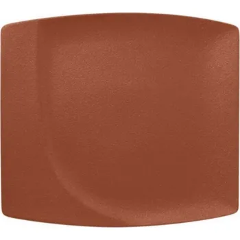 Talíř Talíř mělký čtvercový 32 x 29 cm - hnědá