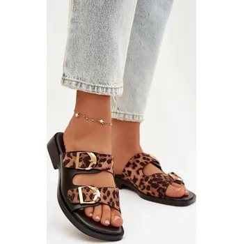 Dámské pantofle Boto Dámské pantofle se zlatými sponami Danelle Barva: Béžová, Velikost: 36