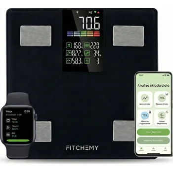 Osobní váha Osobní váha FITCHEMY Analytická koupelnová váha Smart LCD