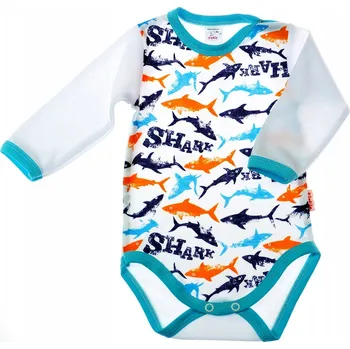 Kojenecký body Body s dlouhým rukávem ŽRALOCI vel. 92 KLEKLE