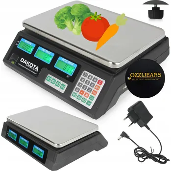 ELEKTRONICKÁ OBCHODNÍ VÁHA LCD KALKULAČNÍ 40KG PRODEJNÍ TRŽNÍ PŘESNÁ