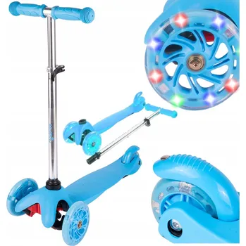 Koloběžka Tříkolová balanční koloběžka Elektrostator, skládací, modrá