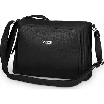 Kabelka Vezze kabelka z pravé lícové kůže černá