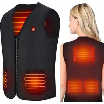 Pánská vesta VYHŘÍVANÁ ELEKTRICKÁ VESTA UNISEX XL TEPELNÁ IZOLACE BUNDA BEZ RUKÁVŮ