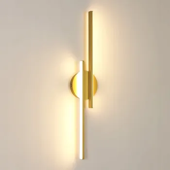 Nástěnné svítidlo Nástěnné svítidlo Comely zlaté s integrovaným LED zdrojem 24 W