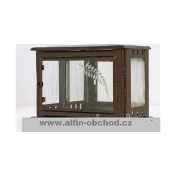 Smuteční dekorace Fotoskříňka na pomník velká staroměď