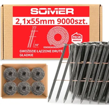 Hřebík Hřebíky do hřebíkovačky spojené drátem 2,1/55 G (9