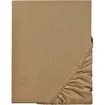 Prostěradlo Prostěradlo s gumičkou 160x200 Bavlna 100% Ořechové Hladké Silné