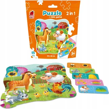 Puzzle Puzzle Roter Kafer 49 dílků s mini hrou Farma 3+