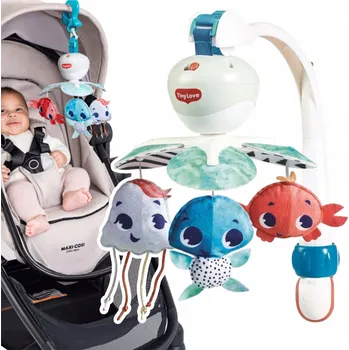 Kolotoč nad postýlku Tiny Love cestovní kolotoč Poklady oceánu