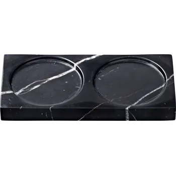 Úložný box Crushgrind, Podložka pod mlýnky Tabletopper mramorová 15 cm černá - Formadore
