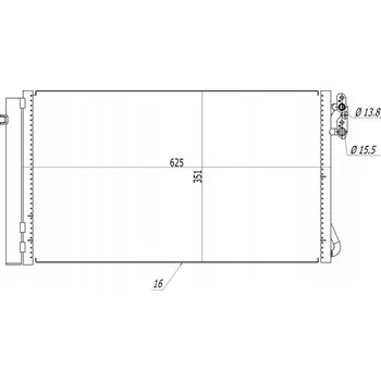 Výparník klimatizace Hart 606 058 Kondenzátor klimatizace