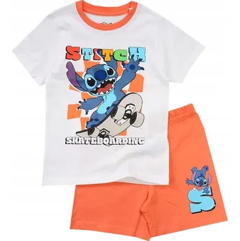 Chlapecké pyžamo Stitch CHLAPECKÉ PYŽAMO S KRÁTKÝM RUKÁVEM a ŠORTKAMI 110 D012S
