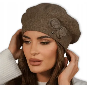 Dámské spodní prádlo Hnědý VLNĚNÝ BARET dámský ELEGANTNÍ vysoká nožka POLSKÝ Kamea BARA