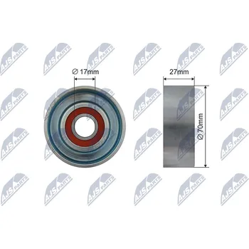 Napínací kladka, žebrovaný klínový řemen AJS Parts RNK-HD-026