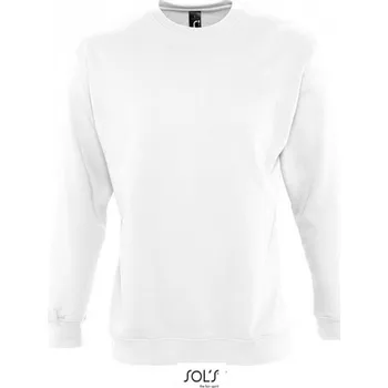 Pánská mikina Fairtrade mikina Sol's Supreme přes hlavu 280 g/m Barva: Bílá, Velikost: 5XL L311