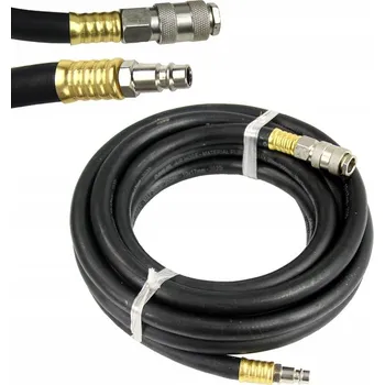 Příslušenství ke kompresoru Pneumatická hadice Mar-Pol 5 m gumová 10x17 mm s rychlospojkami