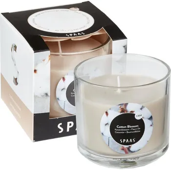 Svíčka Vonná svíčka ve skle COTTON BLOSSOM 8,5 cm krémová