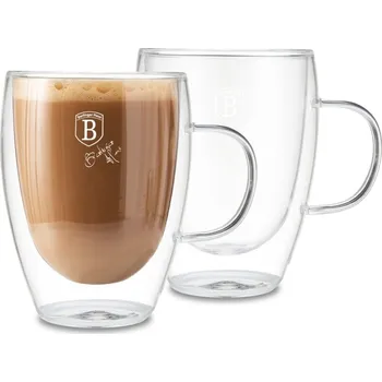 Hrnek na kávu Berlingerhaus BH-8768 skleněný 300 ml sada 2 ks
