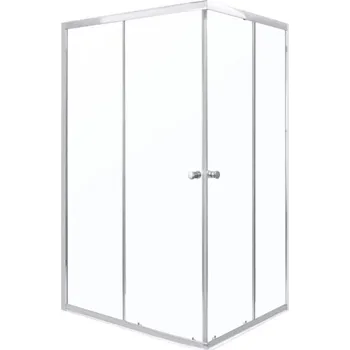 Novoterm Čtvercový sprchový kout NV-Olga 70x70 chrom/transparent - bez vaničky