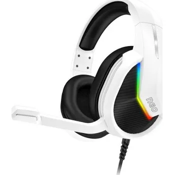 Sluchátka CONNECT IT NEO herní sluchátka s mikrofonem, 1xJack+USB, BÍLÁ
