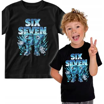 Chlapecké tričko Dětské tričko SIX SEVEN 67 pro kluky i holky s potiskem, velikost 128-134