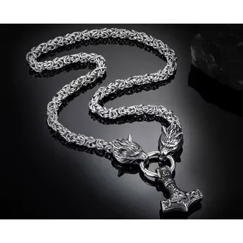 Náhrdelník B-TOP Náhrdelník z nerezové oceli VIKINGS HAMMER Typ: Typ 3