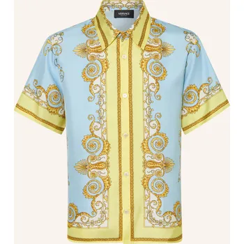 Pánská košile Versace Chlapecká Krátké Rukávy Košile Barocco Z Hedvábí,...
