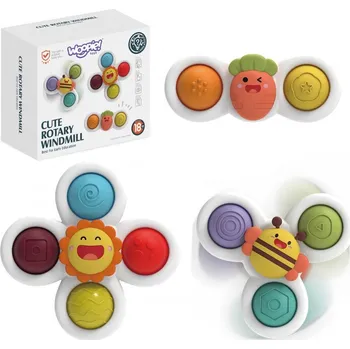 Hračka pro nejmenší Woopie Spinner mrkev včela slunce