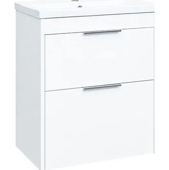 Koupelnový nábytek EBS City Skříňka + umyvadlo 61 cm, bílá lesk
