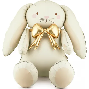 Balónek Fóliový balón zajíček krémově růžový