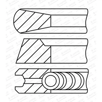 Autodíl Sada pístních kroužků GOETZE ENGINE 08-447600-00