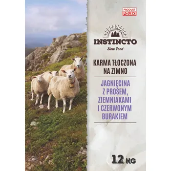 Krmivo pro psa Krmivo suché pro psy Instincto Premium JEHNĚČÍ za studena lisované mono 12 kg