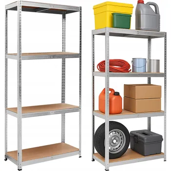 Dílenský regál Kovový skladový regál Gockowiak 174 x 80 x 40 cm, nosnost 150 kg na polici