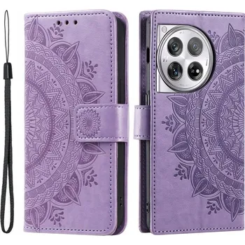 Pouzdro na mobilní telefon Flipové pouzdro Erbord pro OnePlus 12 fialové