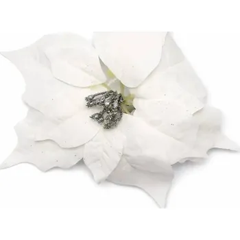 Velikonoční dekorace DECOLED Dekorace umělý květ, 23 cm, látka, bílý