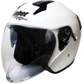 Helma na motorku PŘILBA SAFEBET HF-227 BÍLÁ S (ECE)