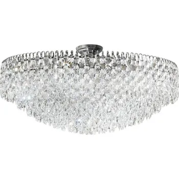 Stropní svítidlo půlkruhová zdobená krystaly do obýváku nad stůl BURANO