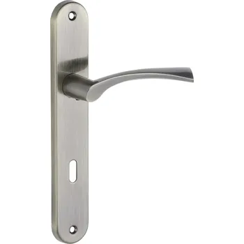 Dveřní kování Vnější klika Kuchinox Krátká, Štítek s otvorem pro klíč